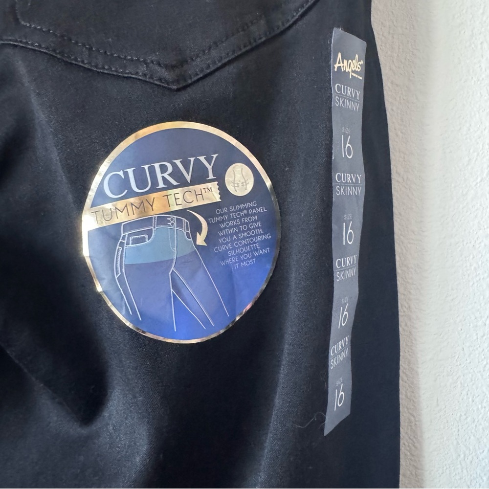 Angels Curvy Skinny Fit Jeans - Black - Picture 8 of 15